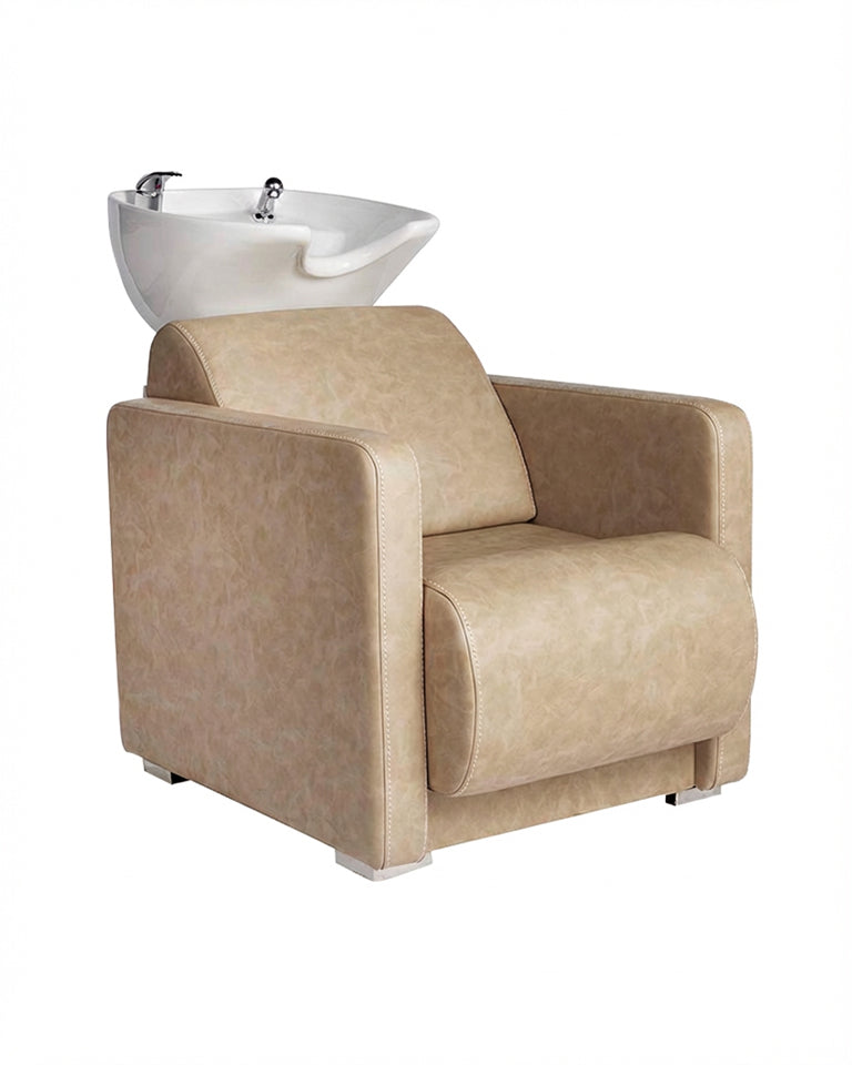 Club Sand - Beige washing unit - White basin